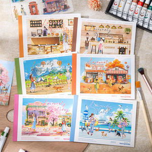 10 Fogli/Confezione Decorazioni Festive, Materiali per Collage, Adesivi Scenografici in Materiale PET+Carta - Product Image 2