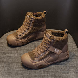 Botines de plataforma de cuero con cordones para mujer, tacón grueso, estilo británico, informales, de invierno, novedad 2025, para influencers - Product Image 2