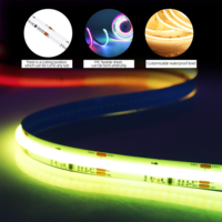 Bande lumineuse LED COB intelligente TM1814 RGBW 24V 5m avec contrôle USB/APP, synchronisation musicale pour la décoration de la télévision, de la chambre à coucher, des fêtes et du paysage