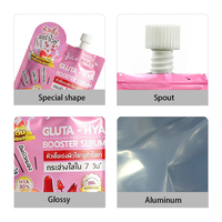 Sachet d'échantillon cosmétique personnalisé, mini pochette liquide pour soin de la peau, sérum pour le visage, crème BB avec bec verseur