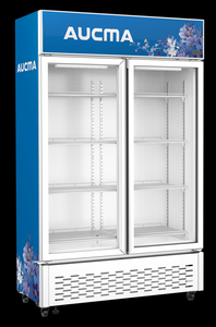 Réfrigérateur à affichage Réfrigérateur 2 portes Équipement de réfrigération Réfrigérateur à deux <span class=keywords><strong>battants</strong></span> Réfrigérateur à <span class=keywords><strong>double</strong></span> porte pour magasin - Product Image 3