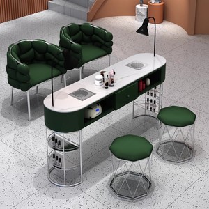 Wholesale Manicure <b>Table</b> White with Chairs Simple <b>Nail</b> Shpp Manucure <b>Table</b> for Sale - Product Image 3