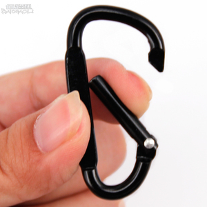 Venta al por mayor personalizable Mini aleación de aluminio mosquetón impermeable con 5cm 1,89 pulgadas plano D-ring llavero gancho <span class=keywords><strong>Camping</strong></span> senderismo OEM - Product Image 3