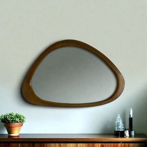 Espejo de Pared de Madera Maciza Estilo Rústico, Hecho a Mano, Decorativo, Irrompible, Largo, de Lujo, Asimétrico - Product Image 6