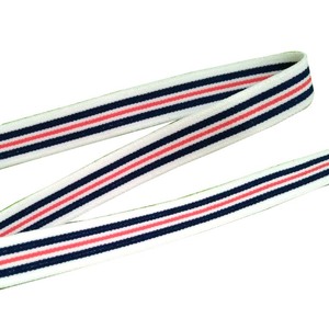 Trắng Đỏ sọc xanh ban nhạc 1.3cm may mặc đồ lót sử dụng Nylon băng đàn hồi vải - Product Image 1