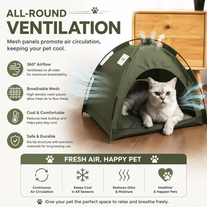 1 Unidad Nueva Tienda de Campaña Desmontable para Mascotas, Lavable, para Cuatro Estaciones, Casa Portátil para Gatos y Perros - Product Image 6