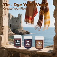 TIMESRUI Poudre de tie-dye soluble dans l'eau facile à utiliser pour les débutants, non toxique et à dissolution rapide, idéale pour les t-shirts et l'artisanat de bricolage