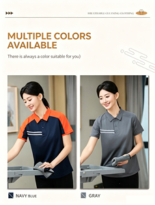 Camisetas Polo Unisex de Manga Corta con Bloques de Color, Logotipo Personalizado, Secado Rápido, Malla Transpirable, 100% Poliéster, Uniformes Regulares para Hoteles - Product Image 2