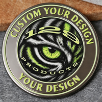 Pièce de monnaie commémorative personnalisée 3D « Mystical Eye » en alliage de zinc poli pour promotion d'entreprise