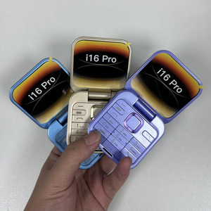 <span class=keywords><strong>Téléphone</strong></span> portable à clapet I6pro Mini, double carte SIM, longue autonomie, clavier pour seniors, lecture audio et vidéo, <span class=keywords><strong>téléphone</strong></span> à petits boutons - Product Image 2