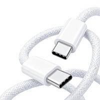 Kabel Pengisi Daya USB Type-C 60W PD 5A Pengisian Cepat Selubung TPE Ramah Lingkungan Konduktor Tembaga Murni 1m/3ft Anti-tarikan untuk Ponsel