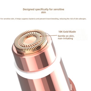 Tondeuse Électrique Double Tête USB la Plus Vendue, Épilateur Corporel Complet, Rasoir à <span class=keywords><strong>Sourcils</strong></span> en Forme de Rouge à Lèvres pour Hommes et Femmes, en ABS - Product Image 2