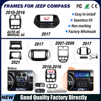 Marco Android para coche al por mayor para JEEP, marco de fascia para estéreo de coche, kit de panel de salpicadero para unidad principal, adaptador de marco para GPS y navegación, marco para radio de coche