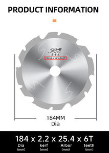 PILIHU Disco <span class=keywords><strong>de</strong></span> diamante PCD <span class=keywords><strong>de</strong></span> 184 mm (7 pulgadas) y 6 dientes, hoja circular para cortar hielo, tablero ignífugo y tablero <span class=keywords><strong>de</strong></span> silicato <span class=keywords><strong>de</strong></span> <span class=keywords><strong>calcio</strong></span> - Product Image 5