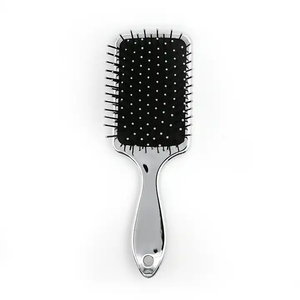 Groothandel Gouden Rechthoekige Gekleurde Massage Regenboog Borstel Stijlvolle Peddel Haar Borstel - Product Image 2