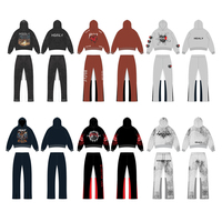 Ensembles de Survêtements Homme Personnalisés de Luxe avec Sweat à Capuche, Épais et de Haute Qualité, Tenue de Sport Unisexe
