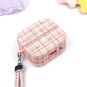 Funda protectora con cordón con patrón de encaje para auriculares Buds 3/3 <span class=keywords><strong>Pro</strong></span>, funda para auriculares Buds Core/2/2Pro/live/<span class=keywords><strong>Pro</strong></span>/FE - Product Image 1