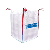 Promoción Hesheng 100% PP Jumbo Ton Bags Bulk Top Open Flat Bottom con deflector