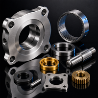 Service de fabrication CNC sur mesure : Boîtiers à bride, couronnes d'engrenage internes, arbres, bagues, composants mécaniques OEM/ODM