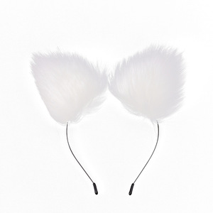 Wolf Fox Cosplay Costume Waterproof Easy Insert Anal <strong>Sex</strong> <strong>Toy</strong> White Golden Faux Fur Tail Plug <strong>Ears</strong> Headband - Product Image 4