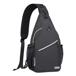 Sac <span class=keywords><strong>de</strong></span> poitrine <span class=keywords><strong>de</strong></span> sport Super March pour hommes Sac à bandoulière en polyester imperméable avec logo personnalisé Sac <span class=keywords><strong>de</strong></span> poitrine sans logo à la mode pour femmes - Product Image 1