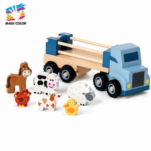 Nouvel ensemble de jeu en bois <span class=keywords><strong>Jurassic</strong></span> <span class=keywords><strong>World</strong></span> avec figurines, jeu d'imitation pour enfants, parc à dinosaures avec explorateur et véhicule W06A746 - Product Image 2