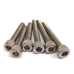 Iso standar inci metrik M1.6 M2 M2.5 M3 M4 M5 M6 M8 M10 M12 hitam 304 baja nirkarat soket segi enam topi Allen kepala baut sekrup - Product Image 1
