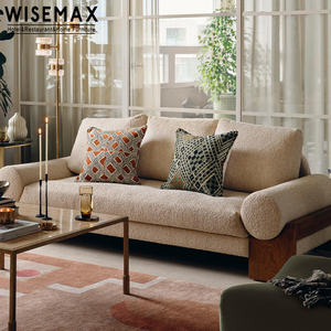 WISEMAX-muebles de diseño nórdico para el hogar y <span class=keywords><strong>la</strong></span> sala de estar, sofá simple y pequeño de tela japonesa de viento silencioso de madera sólida para familia - Product Image 2