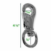 Harnais de cheval robuste, à mousqueton, rond, pivotant et en nickel, pour vache