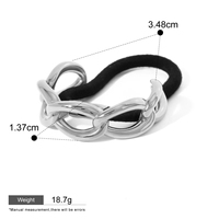 Accessoires de cheveux pour femmes, tendance 2025, épais, en acier inoxydable plaqué or 18 carats, imperméable, bijoux