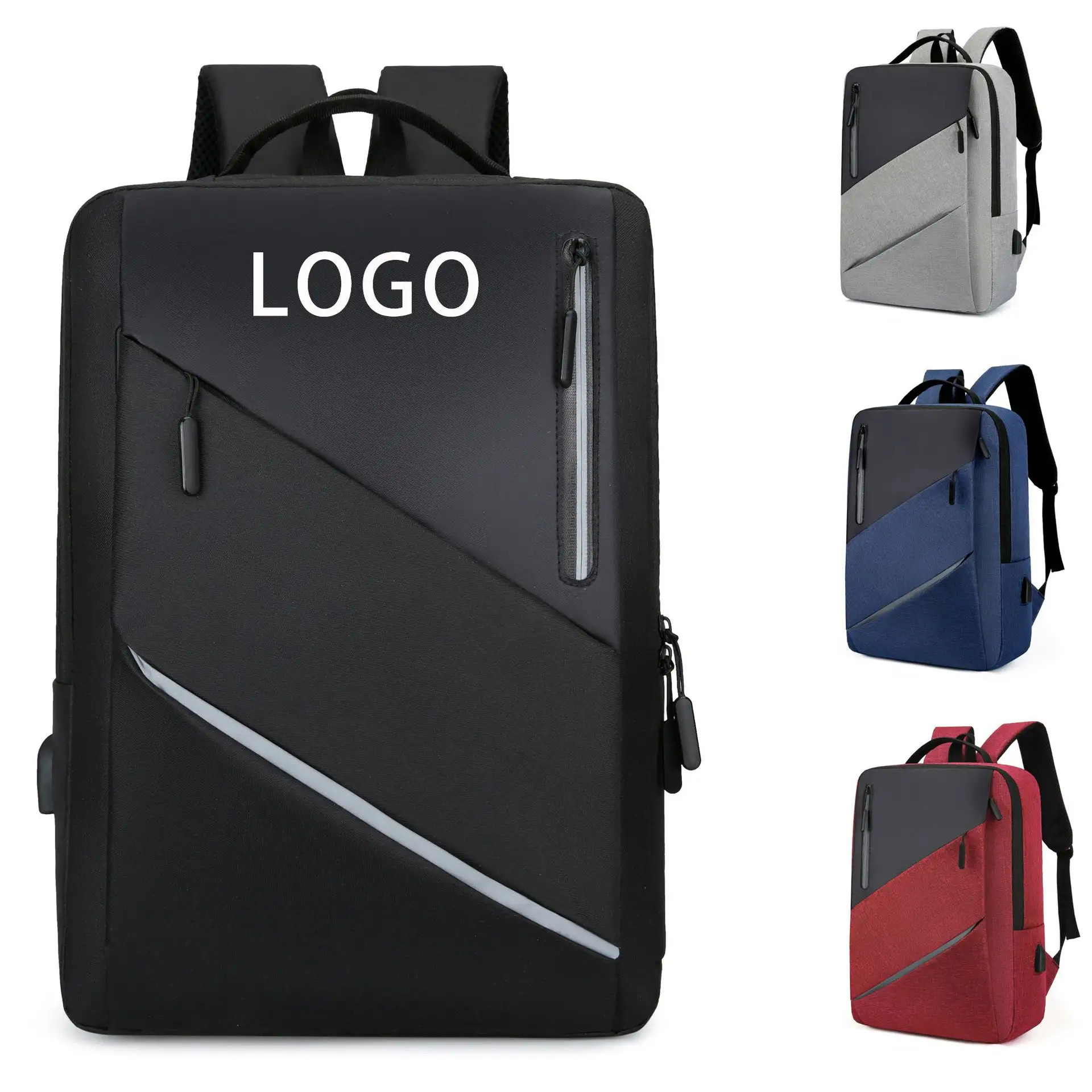Custom Logo Business Waterproof Usb Charging Laptop Bag Bagpack Anti Theft Laptop Backpacks With USB