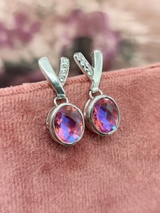 Pendientes de Cuarzo Natural con Plata de Ley 925, Diseño Artesanal Vintage Hecho a Mano, Joyería Elegante para Mujer - Product Image 5