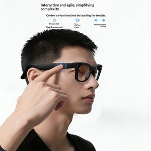 Lunettes électrochromiques intelligentes Mate Smart AI avec casque pour contrôle par bouton tactile, batterie 320 mAh, caméra 800W, anti-tremblement, monture PC - Product Image 6