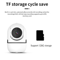 PIX-LINK Mini caméra de sécurité domestique intelligente avec vision nocturne, conversation bidirectionnelle, suivi intelligent prenant en charge le Wifi