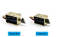 Serrure à solénoïde mini-biseautée 12 V CC, verrou électrique pour contrôle d'accès avec course de 5 mm