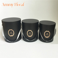 AM-GPA72 Ammy Wholesale, boîte d'emballage pour fleurs 3 en 1, grande boîte ronde en carton, ensemble de trois boîtes rondes vides pour fleurs