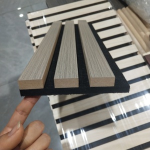 Pannello Decorativo Fonoassorbente a <span class=keywords><strong>Doghe</strong></span>, Pannelli Acustici da Parete <span class=keywords><strong>in</strong></span> MDF, Pannelli Aku - Product Image 6