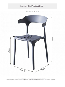 Sedia Monoblocco in Plastica per Hotel e Banchetti, <span class=keywords><strong>Design</strong></span> Nordico, Moderna Sedia Impilabile <span class=keywords><strong>da</strong></span> <span class=keywords><strong>Giardino</strong></span> e Lounge - Product Image 6