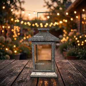 Classical Metal Waterproof Decorative Galvanized Iron Lanterns For Birthday Wedding Easter Christmas or Other <b>Occasions</b> - Product Image 4