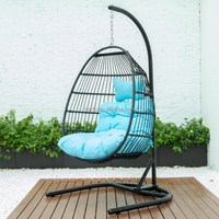 Chaises à bascule suspendue pour Patio, en forme d'œuf, corde, offre spéciale