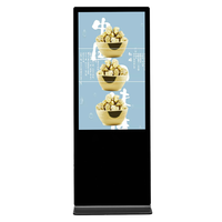 Kiosque numérique sur pied pour intérieur, système Android/PC, écran tactile capacitif LCD 50 pouces, affichage numérique, publicité vidéo, animation