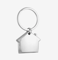 Porte-clés en métal personnalisé « Home Sweet Home », cadeau promotionnel, cadeau de pendaison de crémaillère, souvenir avec logo d'entreprise immobilière