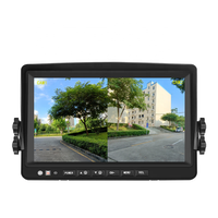 Monitor de Coche IPS de 9 Pulgadas y 1080P, Control Remoto con Botones AHD, Soporte para Parabrisas, Visera, Ayuda para la Marcha Atrás en Camiones