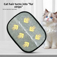Gant réutilisable pour enlever les poils d'animaux sur les vêtements et les tissus d'ameublement, grande taille avec surface de brosse bidirectionnelle