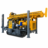 Foreuse de puits d'eau diesel WD450, directement de l'usine |   Foreuse sur chenilles de type 140-350 mm de diamètre, profondeur de forage 450 m, force de levage 25 tonnes, 110 kW