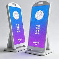 Écran d'affichage numérique LED couleur mobile d'extérieur 2026, étanche IP65, sur pied, haute luminosité pour centres commerciaux