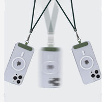 Lanière de corde réglable pour iPhone, sangle de cou, corde ronde en nylon, pour téléphone portable, lanière de téléphone anti-chute suspendue