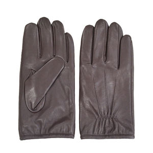 Men Winter Full Finger Leather <b>Gloves</b> Wrist Elastic Gathered Lined <b>Warm</b> Daily Wear <b>Gloves</b> - Product Image 5