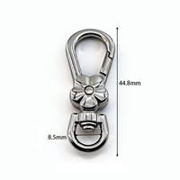 Porte-clés pivotant à ressort Fleur de Prunier, cordon rotatif avec mousqueton pour bijoux, sacs à main, fermoirs, connecteur de fabrication de porte-clés