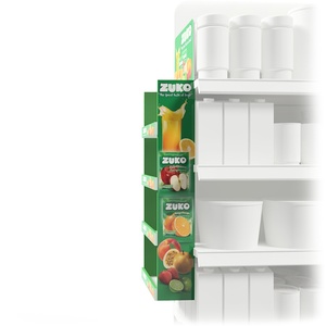 Supermarket Sidekick <b>Hooks</b> <b>Display</b> Recyclable Cardboard Power Wing <b>Display</b> Corrugated Sidekick Power Wing <b>Display</b> - Product Image 5